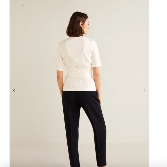 Mango Wrap T-shirt with Tie NWOT - Picture 5 of 5